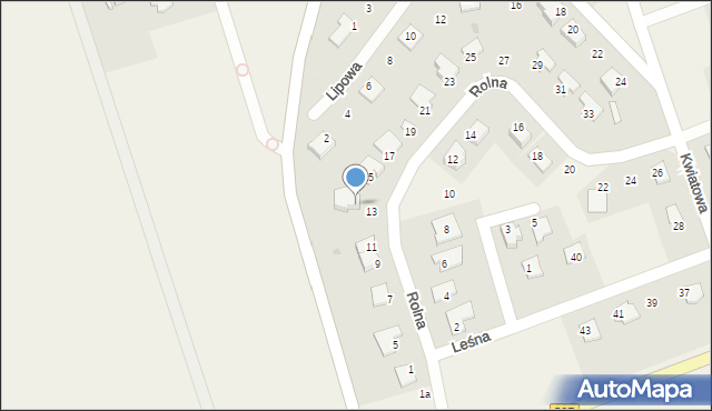 Giedajty, Rolna, 15a, mapa Giedajty