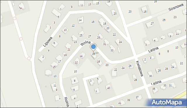 Giedajty, Rolna, 16, mapa Giedajty