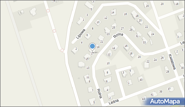 Giedajty, Rolna, 17, mapa Giedajty