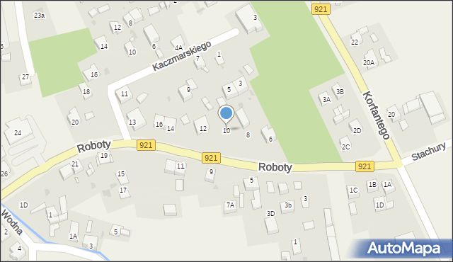 Gierałtowice, Roboty, ks., 10, mapa Gierałtowice