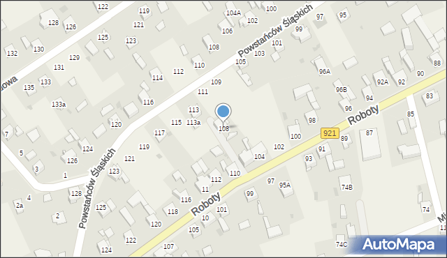 Gierałtowice, Roboty, ks., 108, mapa Gierałtowice