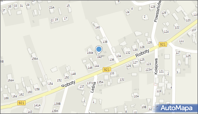 Gierałtowice, Roboty, ks., 142, mapa Gierałtowice