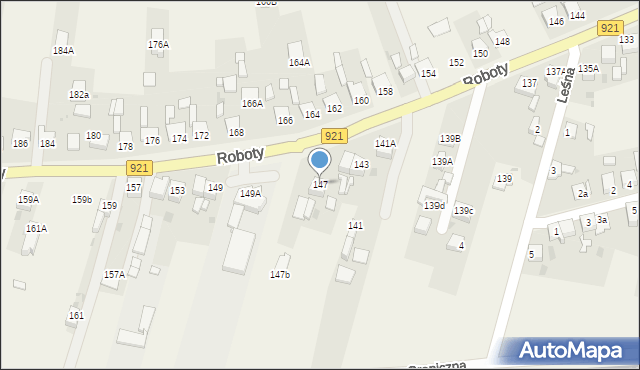 Gierałtowice, Roboty, ks., 147, mapa Gierałtowice