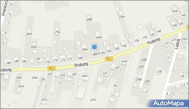 Gierałtowice, Roboty, ks., 166, mapa Gierałtowice