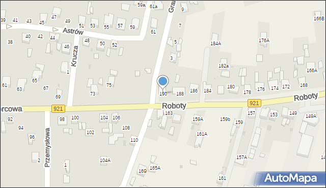 Gierałtowice, Roboty, ks., 190, mapa Gierałtowice