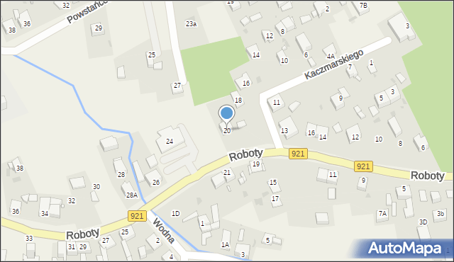 Gierałtowice, Roboty, ks., 20, mapa Gierałtowice