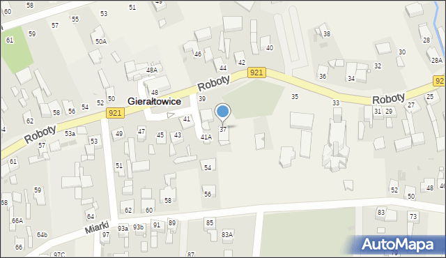 Gierałtowice, Roboty, ks., 37, mapa Gierałtowice