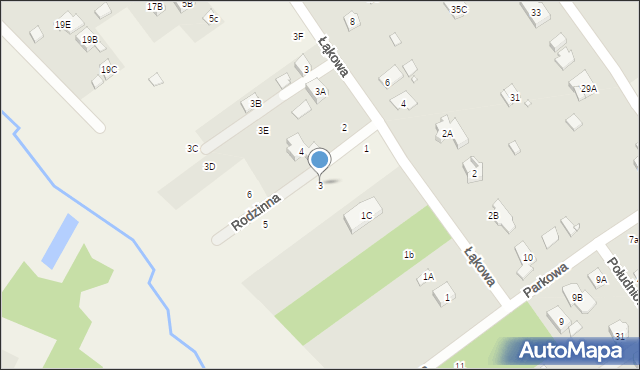 Głosków-Letnisko, Rodzinna, 3, mapa Głosków-Letnisko