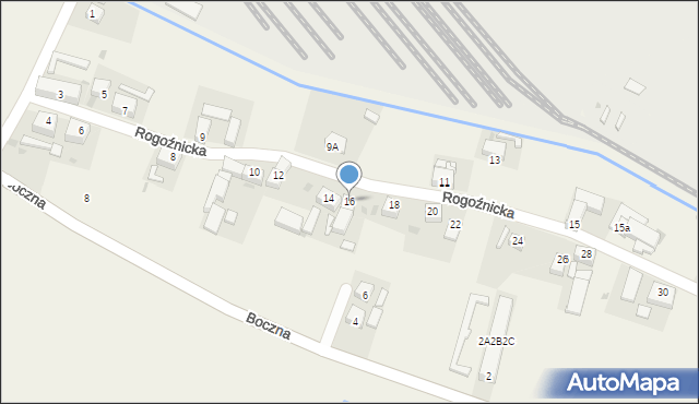 Goczałków, Rogoźnicka, 16, mapa Goczałków