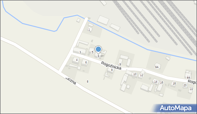 Goczałków, Rogoźnicka, 7, mapa Goczałków