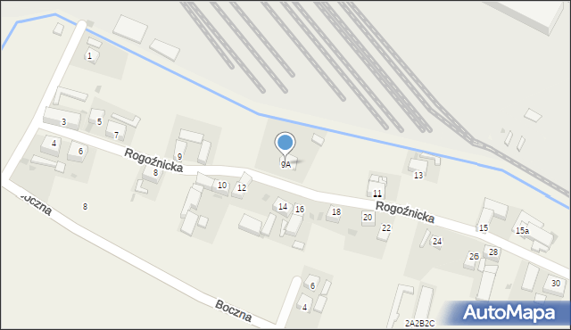 Goczałków, Rogoźnicka, 9A, mapa Goczałków