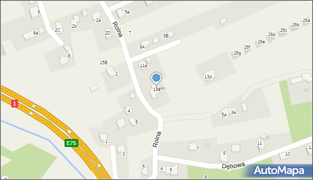 Goczałkowice-Zdrój, Rolna, 13a, mapa Goczałkowice-Zdrój