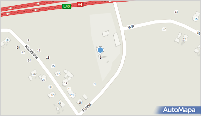 Gogolin, Rolna, 1, mapa Gogolin