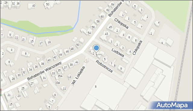 Goleniów, Robotnicza, 3, mapa Goleniów