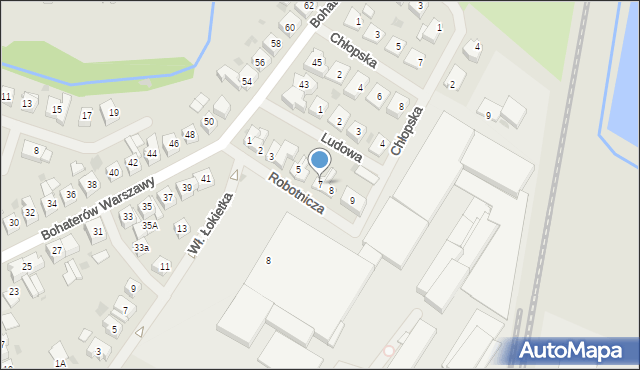 Goleniów, Robotnicza, 7, mapa Goleniów