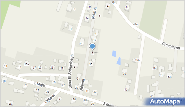 Gołkowice, Równa, 2, mapa Gołkowice