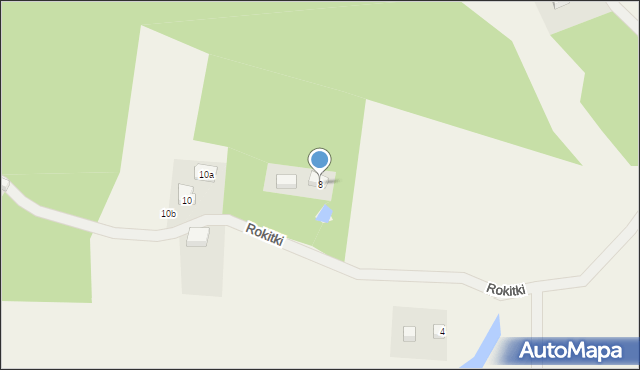 Goręczyno, Rokitki, 8, mapa Goręczyno