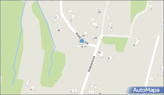 Gorlice, Robotnicza, 9, mapa Gorlic