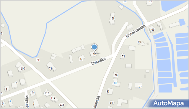 Gościcino, Robakowska, 30, mapa Gościcino