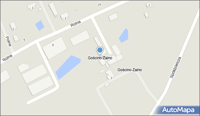 Gościno, Rolna, 4, mapa Gościno