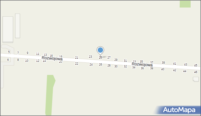 Grębiszew, Rozwojowa, 25, mapa Grębiszew