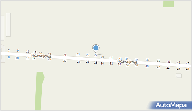 Grębiszew, Rozwojowa, 27, mapa Grębiszew