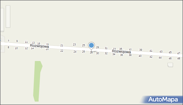 Grębiszew, Rozwojowa, 28, mapa Grębiszew