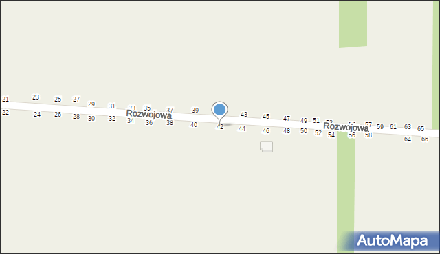 Grębiszew, Rozwojowa, 42, mapa Grębiszew