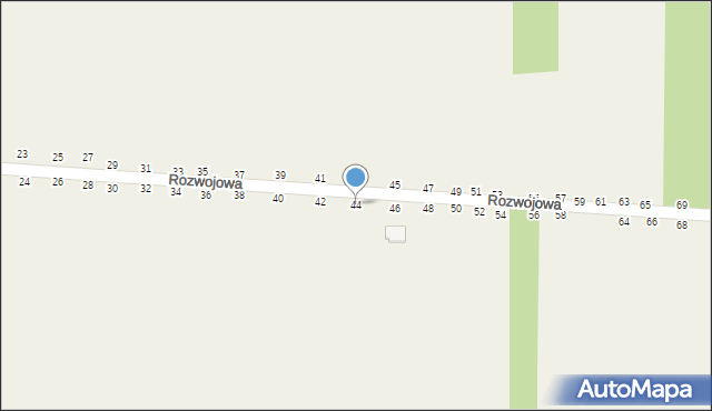 Grębiszew, Rozwojowa, 44, mapa Grębiszew
