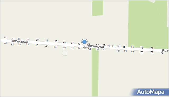 Grębiszew, Rozwojowa, 52, mapa Grębiszew