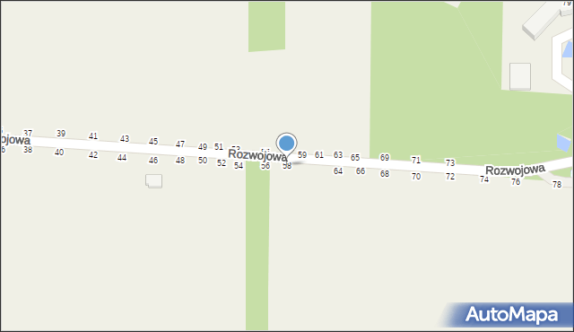 Grębiszew, Rozwojowa, 58, mapa Grębiszew