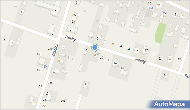 Gręzówka, Rokity Feliksa, ks., 8, mapa Gręzówka