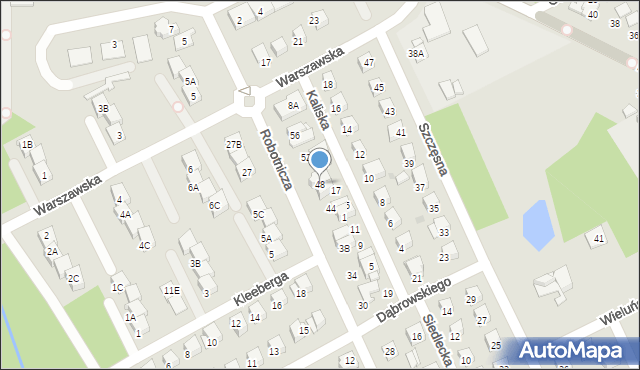 Grodzisk Mazowiecki, Robotnicza, 48, mapa Grodzisk Mazowiecki