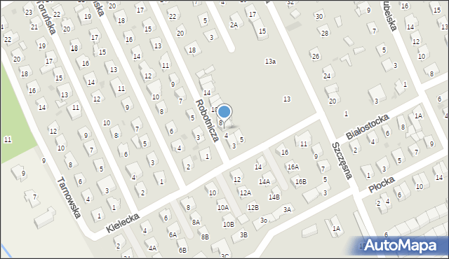 Grodzisk Mazowiecki, Robotnicza, 6, mapa Grodzisk Mazowiecki