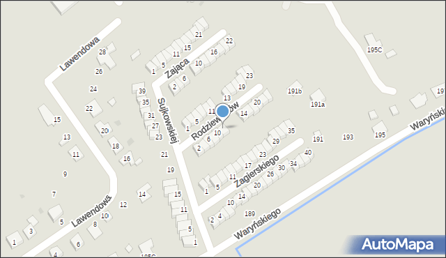 Grudziądz, Rodziewiczów H. i B., dr., 12, mapa Grudziądza