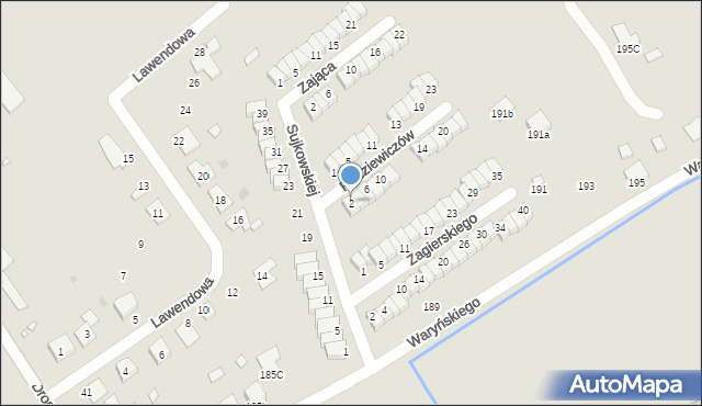 Grudziądz, Rodziewiczów H. i B., dr., 2, mapa Grudziądza