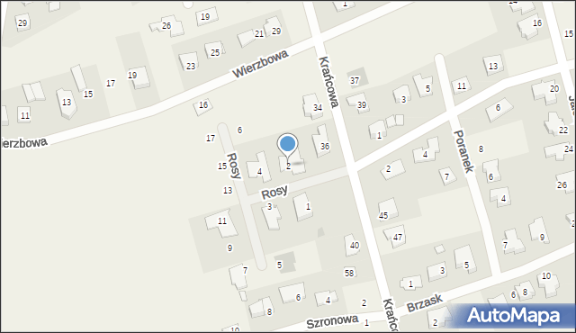 Gruszczyn, Rosy, 2, mapa Gruszczyn