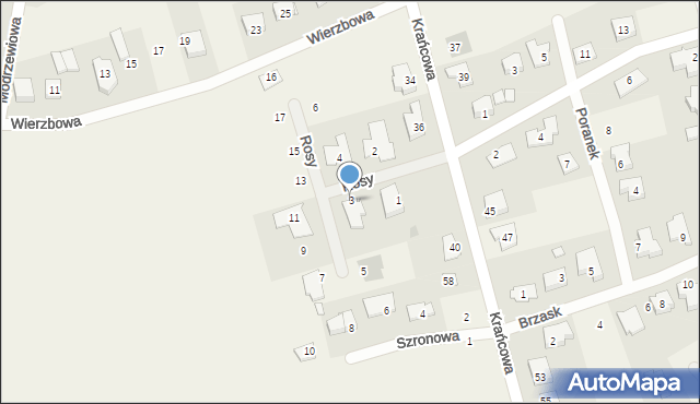 Gruszczyn, Rosy, 3, mapa Gruszczyn