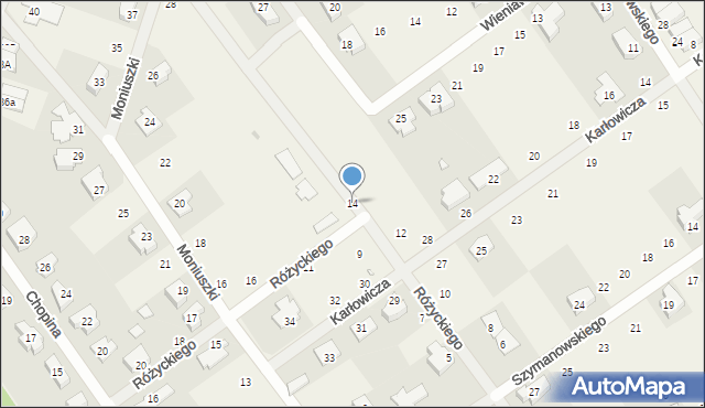 Gruszczyn, Różyckiego Ludomira, 14, mapa Gruszczyn