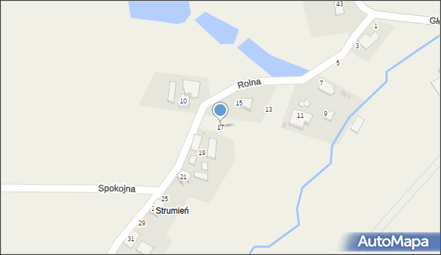 Hażlach, Rolna, 17, mapa Hażlach