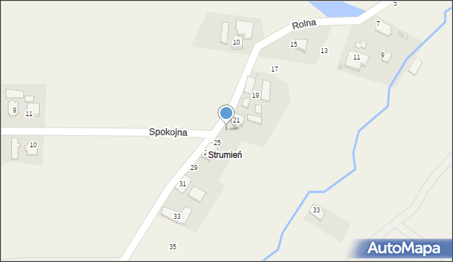 Hażlach, Rolna, 23, mapa Hażlach