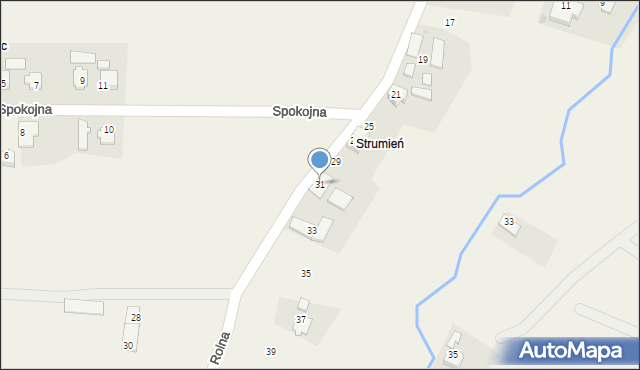 Hażlach, Rolna, 31, mapa Hażlach