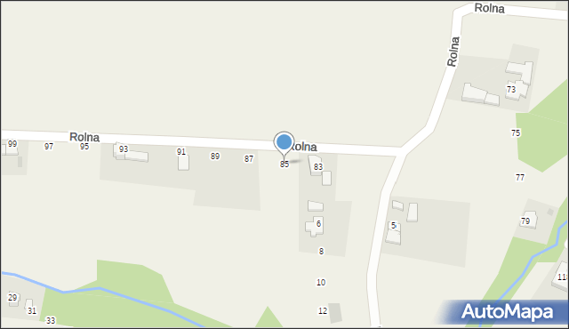 Hażlach, Rolna, 85, mapa Hażlach