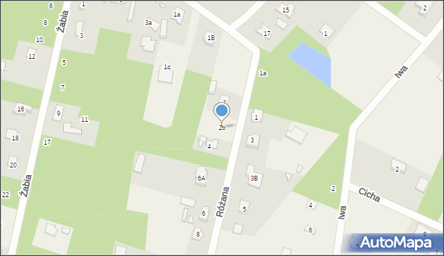 Henryków-Urocze, Różana, 2b, mapa Henryków-Urocze