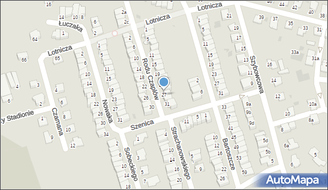 Inowrocław, Rodu Czaplów, 27, mapa Inowrocławia