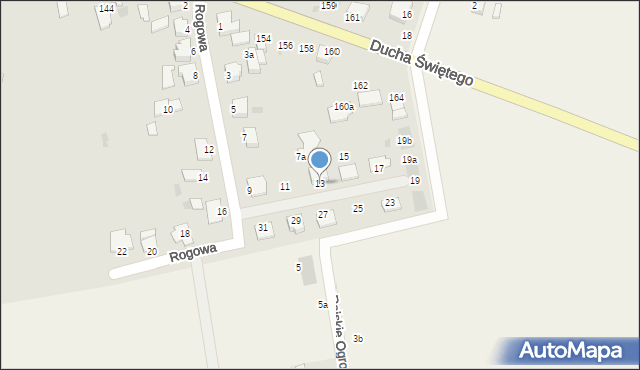 Inowrocław, Rogowa, 13, mapa Inowrocławia