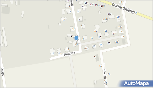 Inowrocław, Rogowa, 16, mapa Inowrocławia