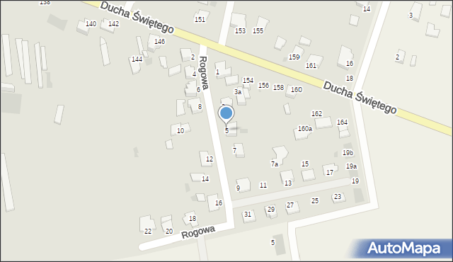 Inowrocław, Rogowa, 5, mapa Inowrocławia