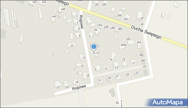 Inowrocław, Rogowa, 7, mapa Inowrocławia