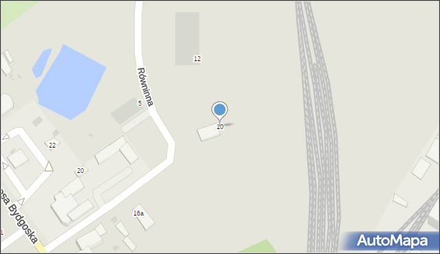 Inowrocław, Równinna, 10, mapa Inowrocławia